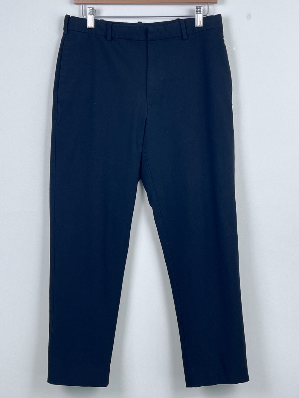 Uniqlo Men's Black Smart Ankle Pants 2-Way Stretch Size S; Preppy, Casual